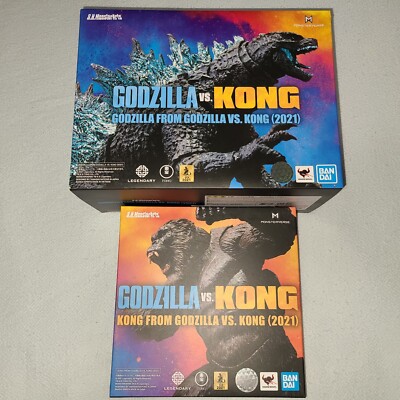 Tamashi Nations S.H.MonsterArts Godzilla 2021 Vs. Kong 2021 Two Figure Lot SHMA-image