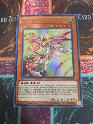Yu-Gi-Oh! Majesty Maiden, the True Dracocaster MP18-EN004 Ultra Rare 1st NM a1/-image