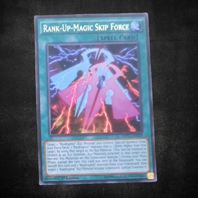 Yu-Gi-Oh! 1st Edition Rank Up Magic Skip Force Rare MP17-EN029-image