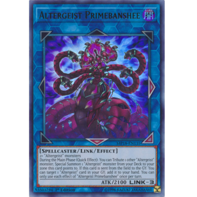 *** ALTERGEIST PRIMEBANSHEE *** 1ST EDITION ULTRA RARE MP18-EN135 YUGIOH!-image
