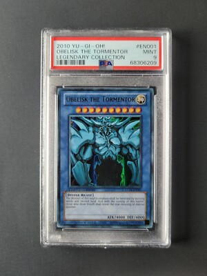 Yu-Gi-Oh! Obelisk the Tormentor LC01-EN001 PSA 9 MINT Legendary Collection -image
