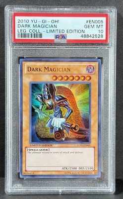 2010 Yu-Gi-Oh Legendary Collection Dark Magician Limited Edition #EN005 PSA 10-image