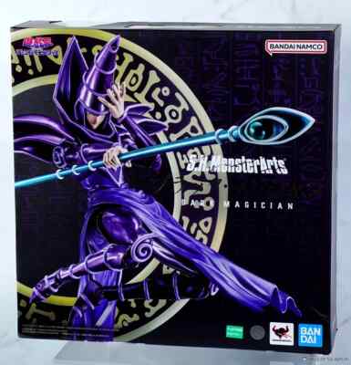 BANDAI S.H.MONSTERARTS YO-GI-OH! DUEL MONSTERS DARK MAGICIAN ACTION FIGURE-image