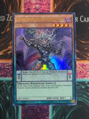 Yu-Gi-Oh! Lector Pendulum, the Dracoverlord MP17-EN014 1st Edition Ultra Rare NM-image