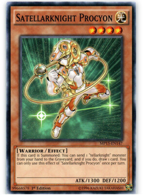 Yugioh! LP Satellarknight Procyon - MP15-EN147 - Common - 1st Edition Lightly Pl-image