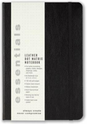 Essentials Dot Matrix Leather Notebook by Peter Pauper, leather_bound, New-image