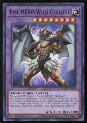 Evil HERO Wild Cyclone Legendary Duelists: Season 3 #LDS3-EN030 Ultra Rare-image