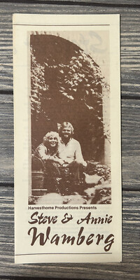Vintage Steve and Annie Wamberg Harvesthome Productions Presents Pamphlet -image