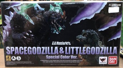 Bandai S.H.MonsterArts Space Godzilla & Little Godzilla Special Color Ver.-image