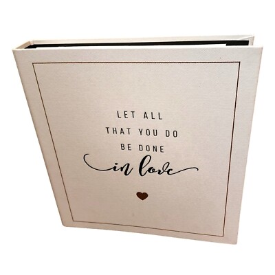 Wedding Done in Love 3 Ring Binder Leatherette Wedding Planner Item# 246-110 NEW-image