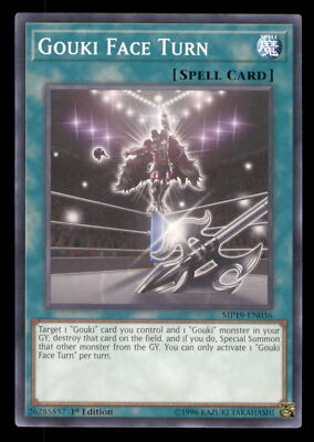 Yugioh Gouki Face Turn #MP19-EN036 2019 Gold Sarcophagus Tin Mega Pack LP-image