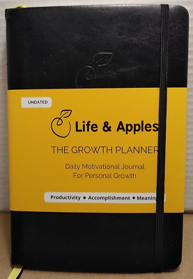 Life & Apples: The Growth Planner - Daily Motivational Journal - Leather Bound-image