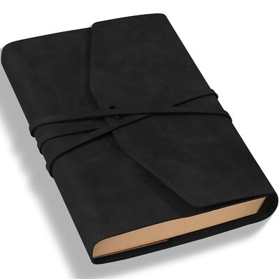 Vintage Journal for Women Men Leather Bound Junk Journal Notebook 160 Pages B...-image