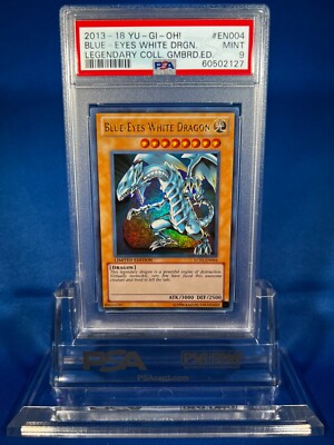 2013-18 Yugioh PSA 9 Blue-Eyes White Dragon LC01-EN004 Ultra Rare Card-image