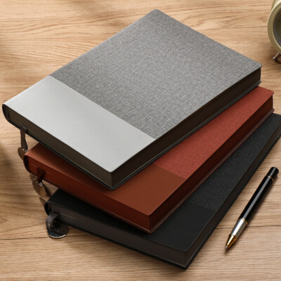 Thick PU Leather Business Journal A5 Notebook Lined Paper Writing Diary 360 Page-image