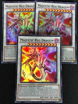 YUGIOH MAJESTIC RED DRAGON LC5D-EN071 1ST SUPER X3 (NM)-image