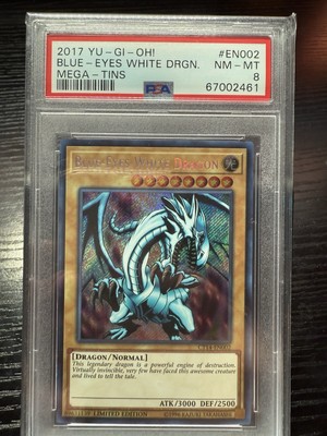 2017 YGO Blue-Eyes White Dragon #CT14-EN002 PSA 8-image