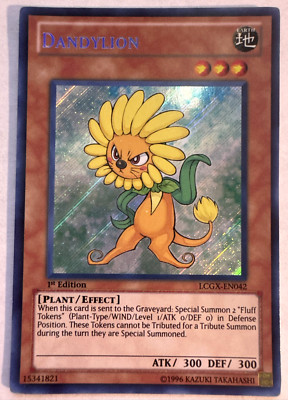YuGiOh Dandylion LCGX-EN042 Secret Rare 1st Edition -image