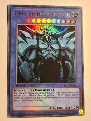 Obelisk the Tormentor (V.1 - Ultra Rare)●YUGIOH●LC01●GERMAN●LIMITED ED●NM #07321-image