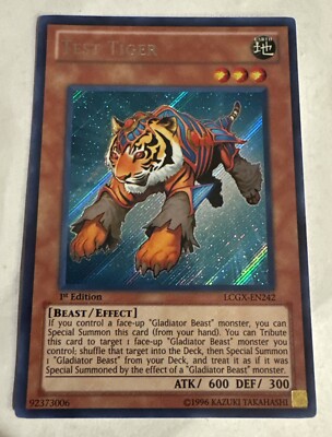 Yugioh Test Tiger LCGX-EN242 Secret Rare 1st Edition VLP-image