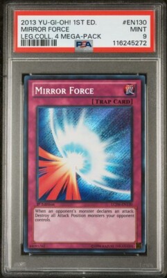 2012 Yu-Gi-Oh! Mirror Force LCYW-EN091 Secret Rare PSA 9 MINT 1st Edition-image