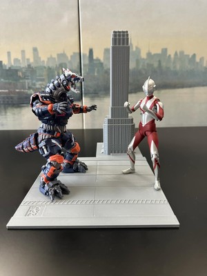 1  Building And Large Road For Neca, S.h Monsterarts, Hiya.-image