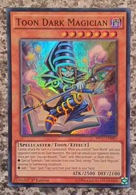 Yugioh Toon Dark Magician MP17-EN083 Super Rare 1st Edition MINT-image