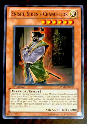 Enishi, Shien's Chancellor RYMP-EN097 YuGiOh RA YELLOW MEGA TIN 1st Ed NEW NM x1-image
