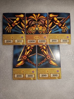 Yu-Gi-Oh Full Exodia The Fobidden One set (Anime Style Card Set)-image