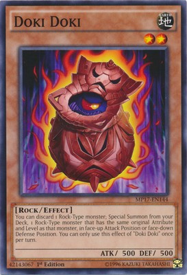 Yugioh! Doki Doki - MP17-EN144 - Common - 1st Edition Near Mint, English-image