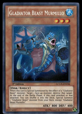 Yugioh! Gladiator Beast Murmillo LCGX-EN236 Secret Rare 1st Ed-image