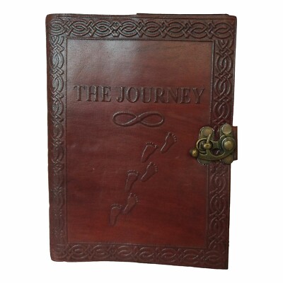 The Journey leather journal Brown Journal notebook travel journal Leather dairy.-image