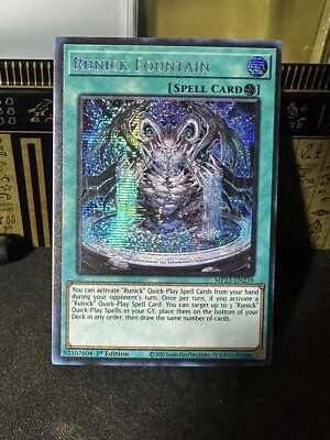 Yu-Gi-Oh! TCG Runick Fountain 25th Anniversary Tin: Dueling Heroes Mega Pack...-image