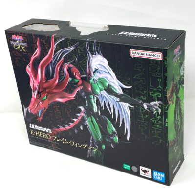New S.H.MonsterArts Yu-Gi-Oh! GX E. HERO Flame Wingman TAMASHII NATIONS Japan-image