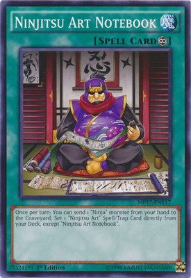 Ninjitsu Art Notebook - MP17-EN117 - Common - 1st Edition - Heavily Played-image