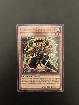 Yu-Gi-Oh! SDWA-EN018 Legendary Six Samurai - Kageki (1st Ed.) Super Rare, LP-image