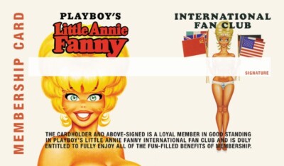 LITTLE ANNIE FANNY INTERNATIONAL FAN CLUB MEMBERSHIP CARD - CUSTOM FANTASY CARD-image