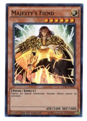 Yu-Gi-Oh Majesty's Fiend CT12-EN004 Limited Edition Super Rare Card NM-M-image