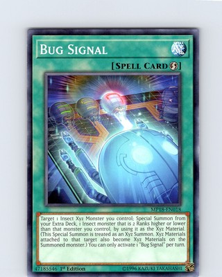 Yu-Gi-Oh TCG Bug Signal MP18-EN018 1st Edition Common Card NM-image