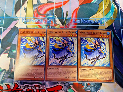 Yu-Gi-Oh! 3x Marincess Blue Tang LED9-EN051 1st Edition English NM-image