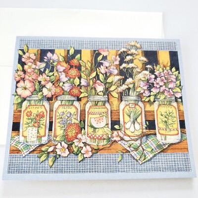 Susan Winget Blank Note Card Annie's Flowers Main Street Press Lang Country -image