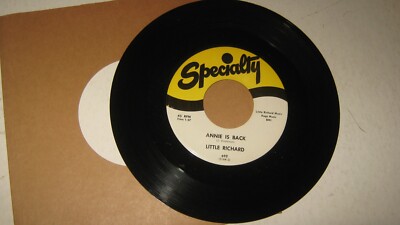 RHYTHM & BLUES DOO WOP 45 RPM  RECORD ANNIE IS BACK LITTLE RICHARD  SPECIALITY-image
