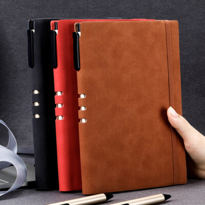 Thick 360 Pages PU Leather Journal B5 Notebook Lined Paper Writing Diary Planner-image