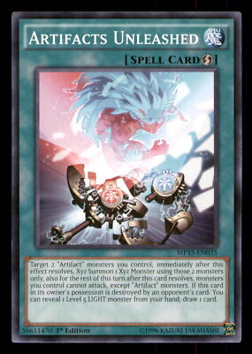 Yugioh Artifacts Unleashed #MP15-EN035 2015 Mega-Tins Mega Pack LP-image