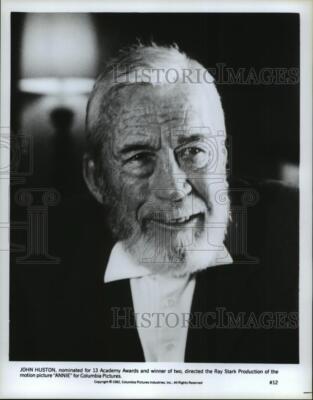 1982 Press Photo John Huston, director of Annie. - nop02252-image