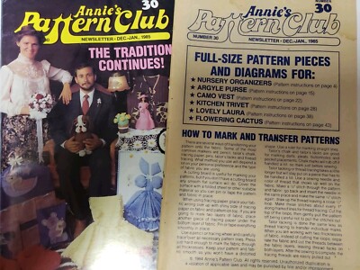 Annie's PATTERN CLUB December January 1985-image