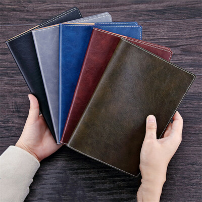A5 PU Leather Vintage Journal Notebook Lined Paper Diary Planner 200 Pages Gift-image