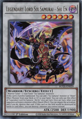 Yugioh ROTA-EN039 - Legendary Lord Six Samurai - Shi En - Ultra Rare-image