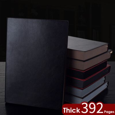 Thick 392 Pages PU Leather Journal A5 Notebook Lined Paper Writing Diary Planner-image