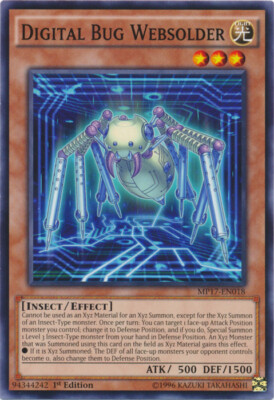 Yugioh! LP Digital Bug Websolder - MP17-EN018 - Common - 1st Edition Lightly Pla-image